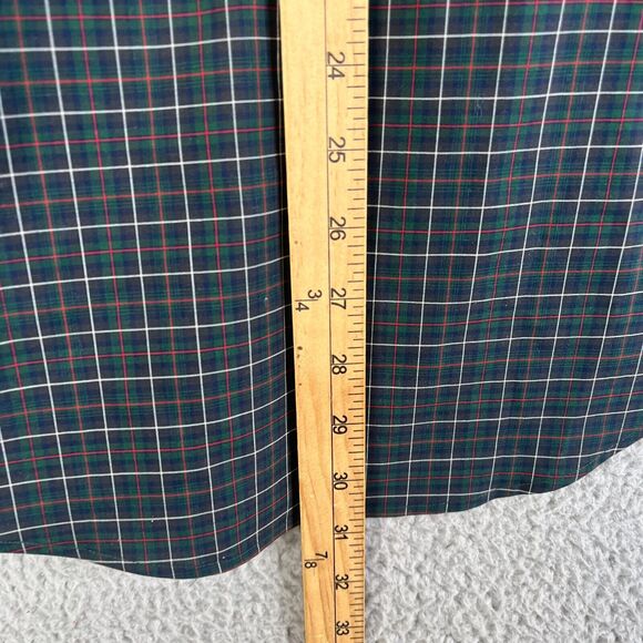 Lauren Ralph Lauren Green Label Dress Shirt Men 15.5-34/35 Plaid Green Non Iron - Picture 10 of 11